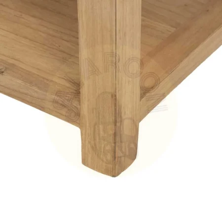 Mesita natural de madera mindi para dormitorio 60x35x65cm - Ixia - 614620IX - foto-secundaria-7