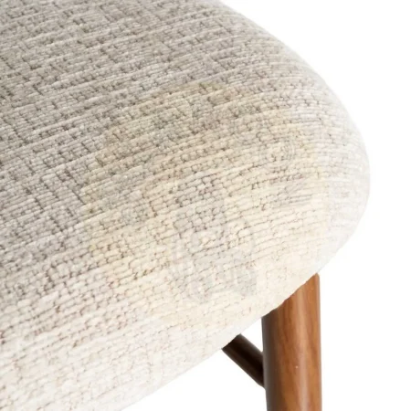 Taburete alto beige en tejido con estructura metálica 54x52x105cm - Ixia - 614627IX - foto-secundaria-8