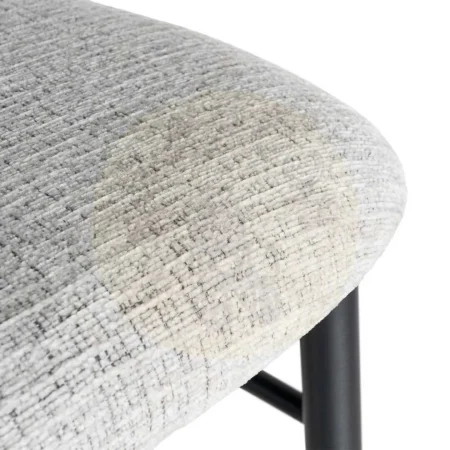 Taburete alto tejido gris con estructura metálica 54x52x105cm - Ixia - 614630IX - foto-secundaria-8