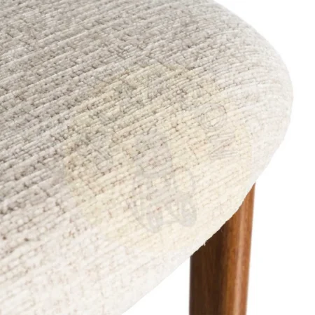 Taburete alto beige en tejido y estructura metal 50x47x109cm - Ixia - 614632IX - foto-secundaria-8