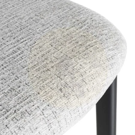 Silla en tejido gris con estructura metálica 50x47x81cm - Ixia - 614633IX - foto-secundaria-8