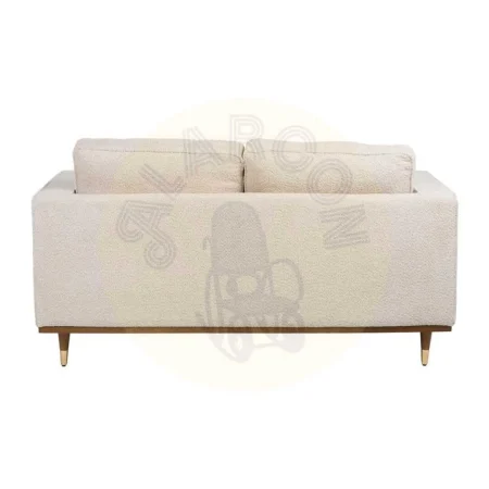 Sofá 2 plazas beige tapizado en tejido con cojines desenfundables y estructura de madera 171x89x83cm - Ixia - 614710IX - foto-secundaria-2