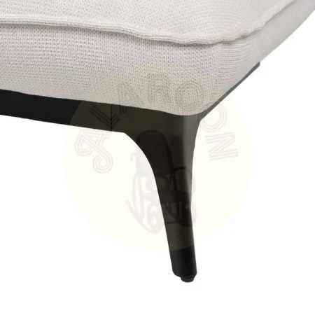 Chaise lounger crema en tejido con patas de metal 172x92x81cm - Ixia - 614712IX - foto-secundaria-10