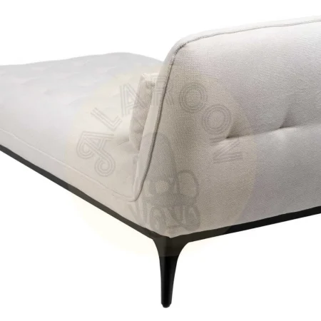Chaise lounger crema en tejido con patas de metal 172x92x81cm - Ixia - 614712IX - foto-secundaria-9