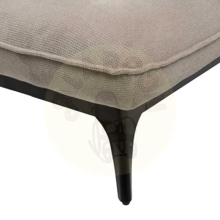 Chaise lounge tapizada en tejido taupe con estructura metálica 168x90x82cm - Ixia - 614714IX - foto-secundaria-12
