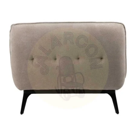 Chaise lounge tapizada en tejido taupe con estructura metálica 168x90x82cm - Ixia - 614714IX - foto-secundaria-2