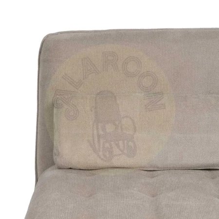 Chaise lounge tapizada en tejido taupe con estructura metálica 168x90x82cm - Ixia - 614714IX - foto-secundaria-4