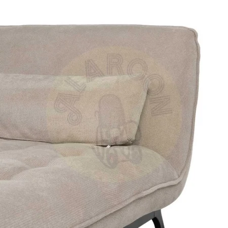 Chaise lounge tapizada en tejido taupe con estructura metálica 168x90x82cm - Ixia - 614714IX - foto-secundaria-6