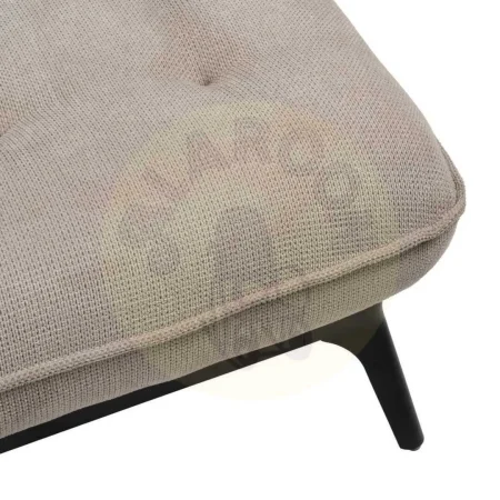 Chaise lounge tapizada en tejido taupe con estructura metálica 168x90x82cm - Ixia - 614714IX - foto-secundaria-7