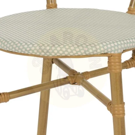 Silla aguamarina de aluminio y textileno apilable 47x60x79cm - Ixia - 614720IX - foto-secundaria-6