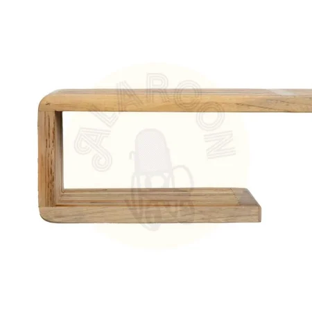Estante en madera de teca reciclada acabado natural para salón 80x21x20cm - Ixia - 614733IX - foto-secundaria-5