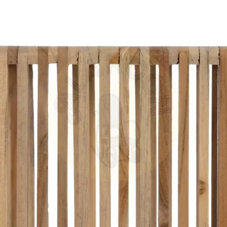 Set de 2 peanas de madera de teca reciclada color natural para salón 33x27x86cm - Ixia - 614735IX - foto-secundaria-6