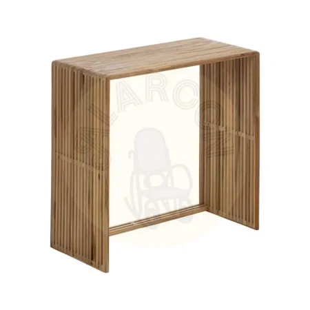 Set de 3 mesas auxiliares en madera de teca natural 65x30x66cm - Ixia - 614738IX - foto-secundaria-2