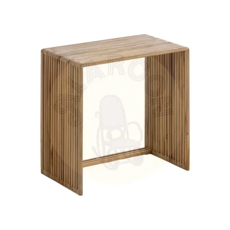 Set de 3 mesas auxiliares en madera de teca natural 65x30x66cm - Ixia - 614738IX - foto-secundaria-3