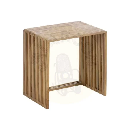 Set de 3 mesas auxiliares en madera de teca natural 65x30x66cm - Ixia - 614738IX - foto-secundaria-4