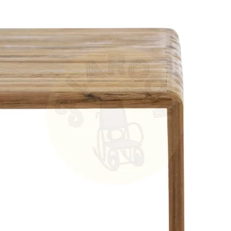 Set de 3 mesas auxiliares en madera de teca natural 65x30x66cm - Ixia - 614738IX - foto-secundaria-7