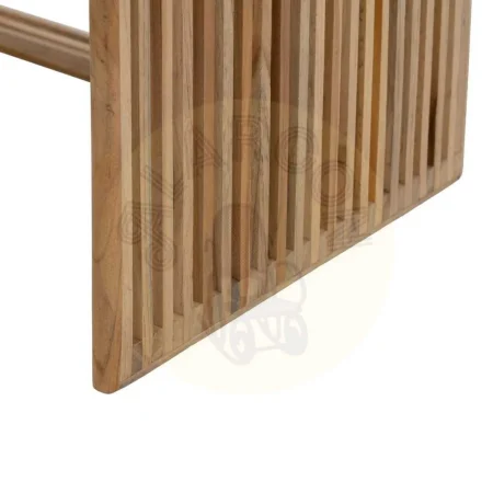 Juego de 2 mesas de centro en madera de teca reciclada color natural 85x35x41cm - Ixia - 614741IX - foto-secundaria-10