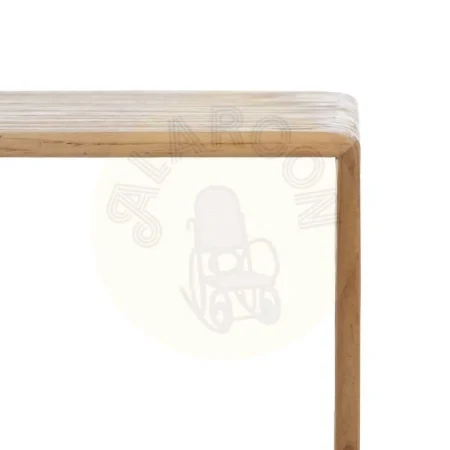 Juego de 2 mesas de centro en madera de teca reciclada color natural 85x35x41cm - Ixia - 614741IX - foto-secundaria-6