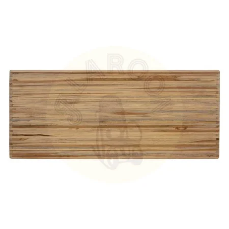 Juego de 2 mesas de centro en madera de teca reciclada color natural 85x35x41cm - Ixia - 614741IX - foto-secundaria-9
