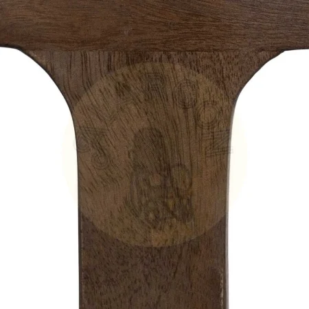 Mesa de centro para salón madera de mango con cristal ámbar 60x60x48cm - Ixia - 614761IX - foto-secundaria-4