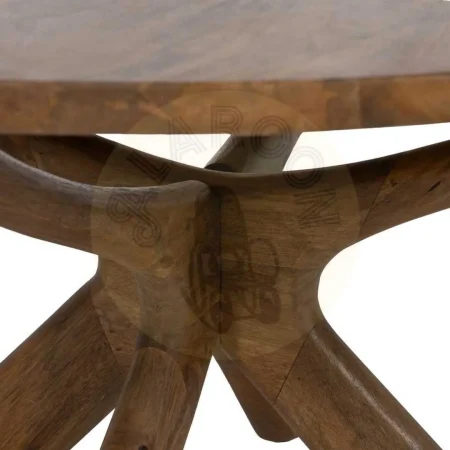 Mesa de centro en madera de mango para salón 100x100x46cm - Ixia - 614766IX - foto-secundaria-4