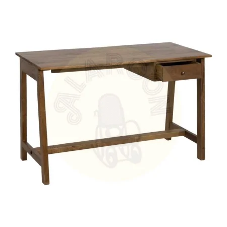 Escritorio en madera de mango natural con cajón 120x60x78cm - Ixia - 614767IX - foto-secundaria-1