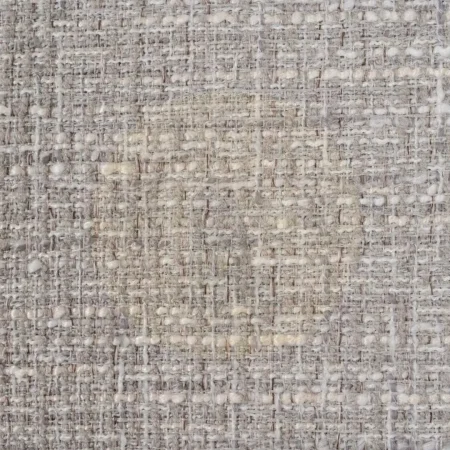 Sofá 3 plazas tapizado gris en tejido 100% poliéster estructura de madera patas en madera de caucho cojines desenfundables 221x90x87cm - Ixia - 614772IX - foto-secundaria-7