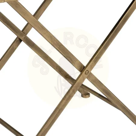 Mesa dorada en metal y cristal 61x36x59cm - Ixia - 614774IX - foto-secundaria-4