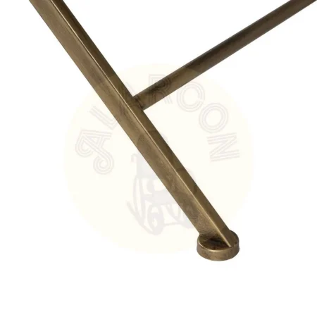 Mesa dorada en metal y cristal 61x36x59cm - Ixia - 614774IX - foto-secundaria-5