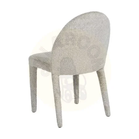 Silla beige tapizada en poliéster con estructura metálica y relleno foam 47x61.50x85cm - Ixia - 614775IX - foto-secundaria-2