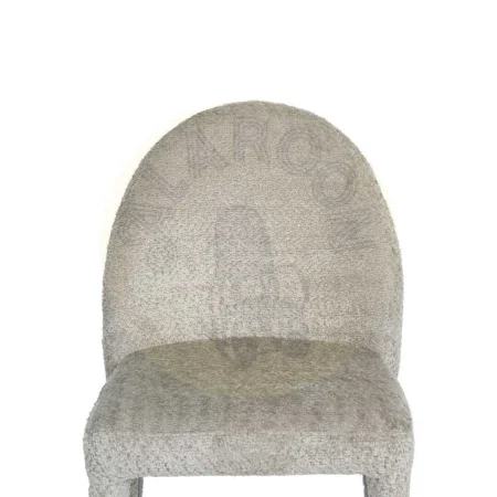 Silla beige tapizada en poliéster con estructura metálica y relleno foam 47x61.50x85cm - Ixia - 614775IX - foto-secundaria-3