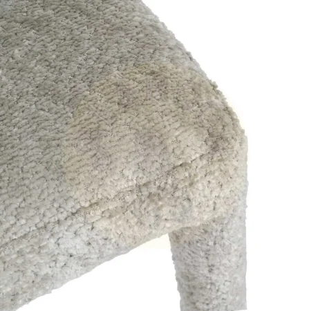 Silla beige tapizada en poliéster con estructura metálica y relleno foam 47x61.50x85cm - Ixia - 614775IX - foto-secundaria-6