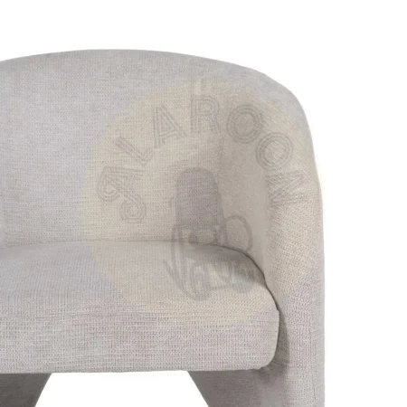 Sillón beige tapizado en tejido para salón 74x73x75cm - Ixia - 614777IX - foto-secundaria-2