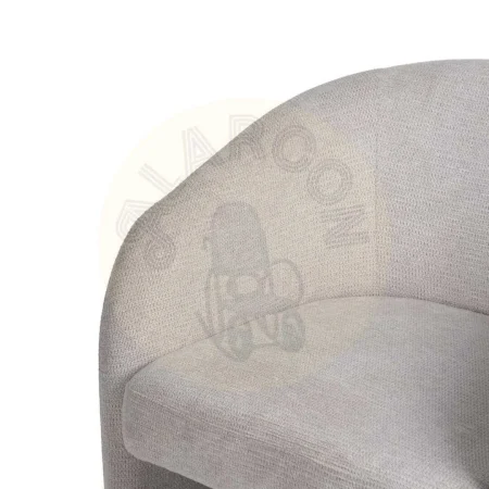 Sillón beige tapizado en tejido para salón 74x73x75cm - Ixia - 614777IX - foto-secundaria-3