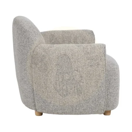 Sillón jaspeado en tejido 100% poliéster con estructura de madera 90x81x67cm - Ixia - 614778IX - foto-secundaria-1