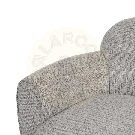 Sillón jaspeado en tejido 100% poliéster con estructura de madera 90x81x67cm - Ixia - 614778IX - foto-secundaria-4