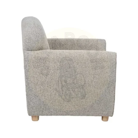 Sillón jaspeado de tejido para salón con estructura de madera y relleno de foam 81x75x82cm - Ixia - 614779IX - foto-secundaria-1