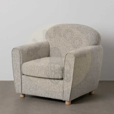Sillón jaspeado de tejido para salón con estructura de madera y relleno de foam 81x75x82cm - Ixia - 614779IX - foto-secundaria-12