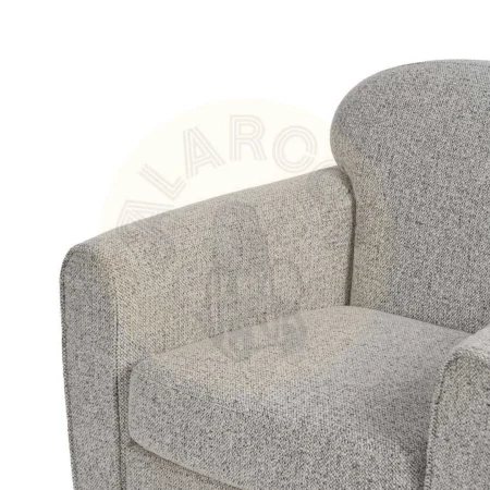 Sillón jaspeado de tejido para salón con estructura de madera y relleno de foam 81x75x82cm - Ixia - 614779IX - foto-secundaria-4
