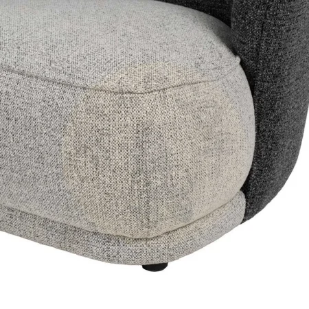 Sillón bicolor tapizado en tejido 100% poliéster 78x81x74cm - Ixia - 614783IX - foto-secundaria-8