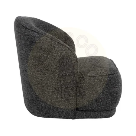 Sillón jaspeado en tejido 100% poliéster con estructura de pino y contrachapado 78x81x74cm - Ixia - 614784IX - foto-secundaria-1