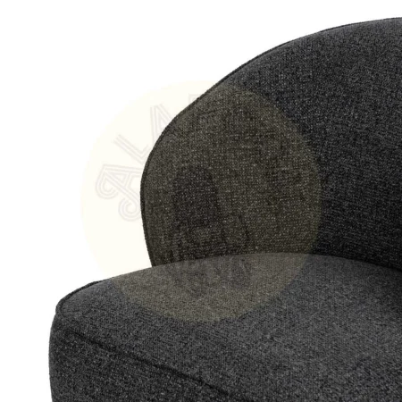 Sillón jaspeado en tejido 100% poliéster con estructura de pino y contrachapado 78x81x74cm - Ixia - 614784IX - foto-secundaria-4