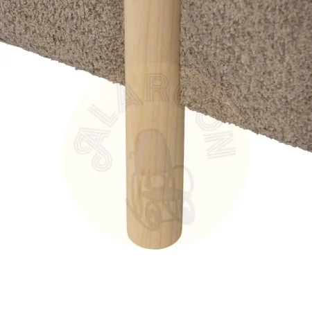 Banco baúl taupe en DM y tejido 100% poliéster con patas de pino 122x42x45cm - Ixia - 614803IX - foto-secundaria-6