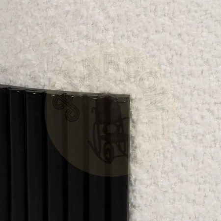 Puf blanco y negro estructura en DM tapizado en chenilla 100% poliéster patas de pino 43x43x41cm - Ixia - 614805IX - foto-secundaria-3