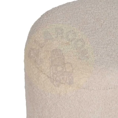 Set de 2 pufs baúl crema con estructura DM y tejido 100% poliéster 44x34x45cm - Ixia - 614807IX - foto-secundaria-1