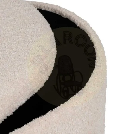 Set de 2 pufs baúl crema con estructura DM y tejido 100% poliéster 44x34x45cm - Ixia - 614807IX - foto-secundaria-2
