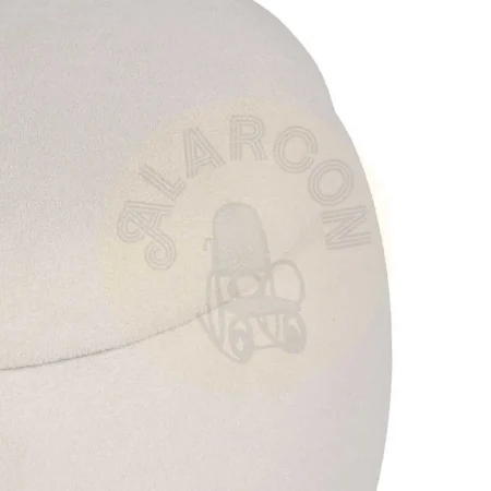Puf baúl crema en DM y tejido 100% poliéster 55x55x43cm - Ixia - 614810IX - foto-secundaria-4
