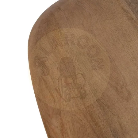 Juego de 2 mesas de centro madera de mango con estructura de metal para salón 90x90x40cm - Ixia - 614843IX - foto-secundaria-3