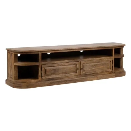 Mueble TV en madera de mango natural para salón 198x45x50cm - Ixia - 614965IX - foto-blanco
