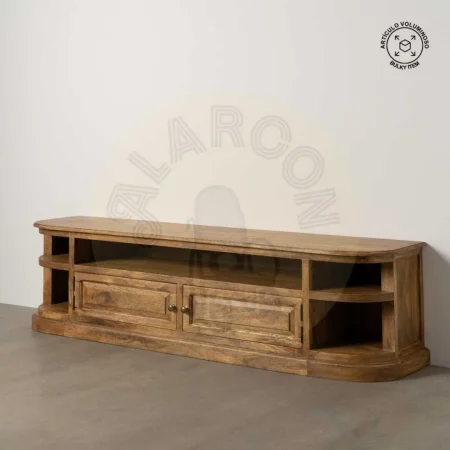 Mueble TV en madera de mango natural para salón 198x45x50cm - Ixia - 614965IX - foto-secundaria-10